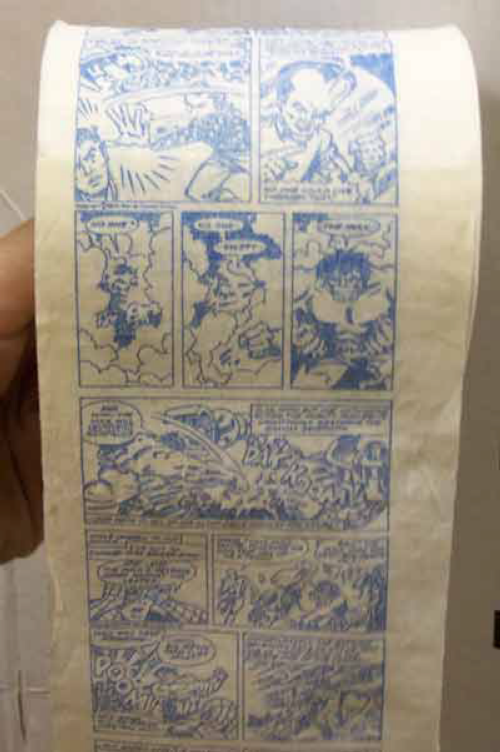 a comic book printed on toilet paper before Michael DeForge was born